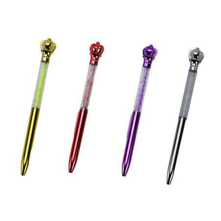 Pennan med Krona Diamanter Blått Bläck 0,7 mm Mix