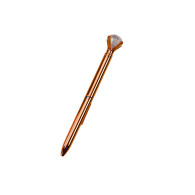 Pennan med diamant i blank blå färg och 0,7 mm bläckpatron, mixad.