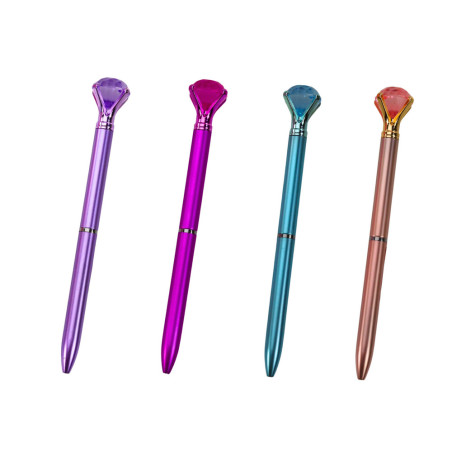 Pennan med diamant i blått med 0,7 mm bläckinsats Mix