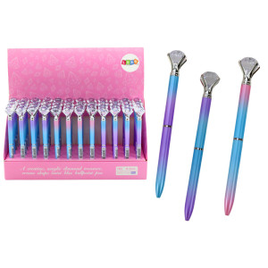 Pennan med diamantfärg blått bläck 0,7 mm mix