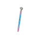 Pennan med diamantfärg blått bläck 0,7 mm mix