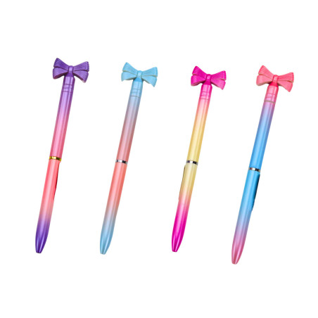 Pennan med rosett Färgad Blå Patron 0,7mm Mix