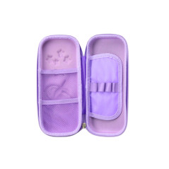 Pennfodral med 3D-utvikning med enhörning Lila 23x10x5 cm