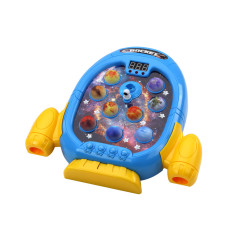 Arkadspel Wac A Mole Planet Rocket med 6 spellägen Ljus Ljud Rök