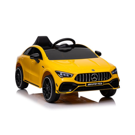 Bil på batteri Mercedes CLA 45s AMG Gul 4x4 | HandlaSmidigt.se