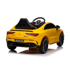 Bil på batteri Mercedes CLA 45s AMG Gul 4x4 | HandlaSmidigt.se