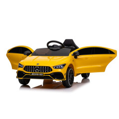 Bil på batteri Mercedes CLA 45s AMG Gul 4x4 | HandlaSmidigt.se