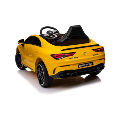 Bil på batteri Mercedes CLA 45s AMG Gul 4x4 | HandlaSmidigt.se