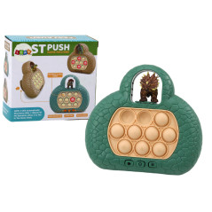 Skicklighetsspel Pop It Dinosaurie Konsol 4 Spelslägen Grön