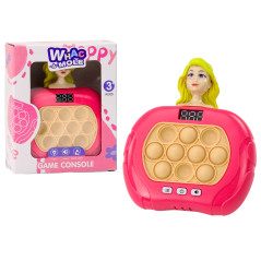 Spelet Pop-It Wac A Mole Light Up Doll Ljusljud Rosa Sensorisk