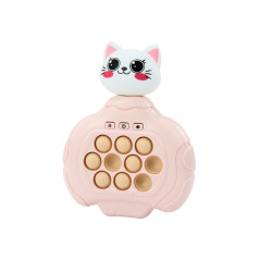Spelet Pop-It Katt Rosa Konsol Skicklighet Spelkudde Sensorisk Vibrationskontroll