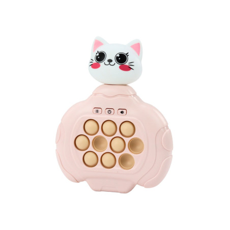 Spelet Pop-It Katt Rosa Konsol Skicklighet Spelkudde Sensorisk Vibrationskontroll