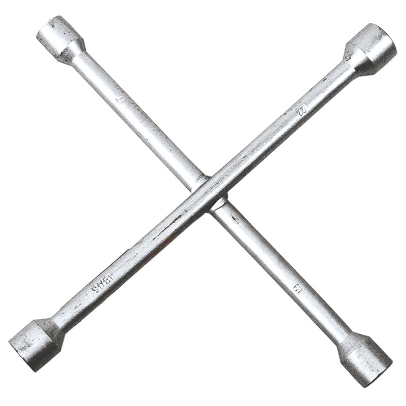Nyckel för korsade hjul, 17 x 19 x 22 mm, 13, 16'
