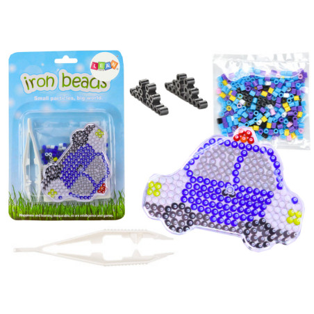 Set av pärlor för strykning av polisbilar Pärlor Tång Mönster