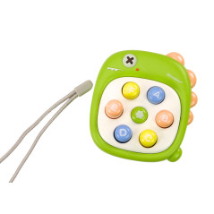 Arkadspel Whack A Mole Bokstäver Dinosaurie Grön