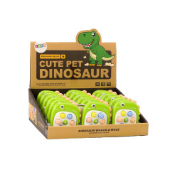 Arkadspel Whack A Mole Bokstäver Dinosaurie Grön