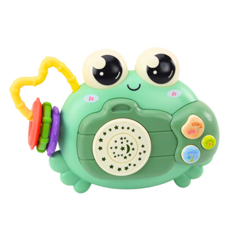 Krabbapparat Rasselprojektor Batteridrivet Ljud Grön