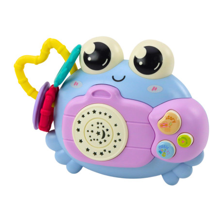 Krabbmaskin Rassel Projektor Batteridriven Ljud Blå