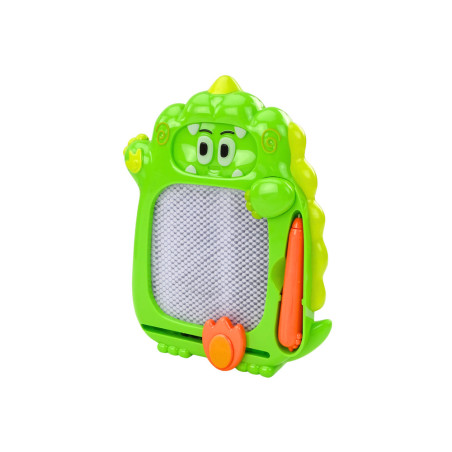 Ritbok för att rita, fickspel 2-i-1, Grön Dinosaurie