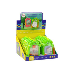 Ritbok för att rita, fickspel 2-i-1, Grön Dinosaurie