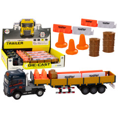 Lastbil Med Blå Trailer 124 TIR Lastbil Lastbilstillbehör Ljud