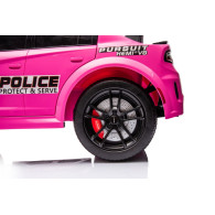 Bil på batteri Dodge Charger Polis Rosa