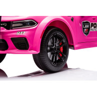 Auto Na Akumulator Dodge Charger Policyjny Różowy