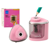 Elektrisk rosa pennvässare för färgpennor och blyertspennor 6-8 mm