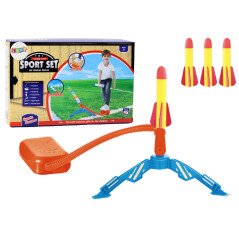 Raketkastare Skumraketer Pump 3 Stycken Gul