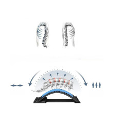 Apparat för att sträcka ut ryggraden, massagebräda akupunktur