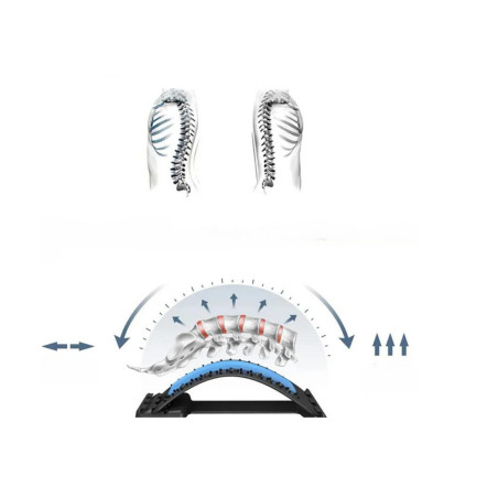 Apparat för att sträcka ut ryggraden, massagebräda akupunktur