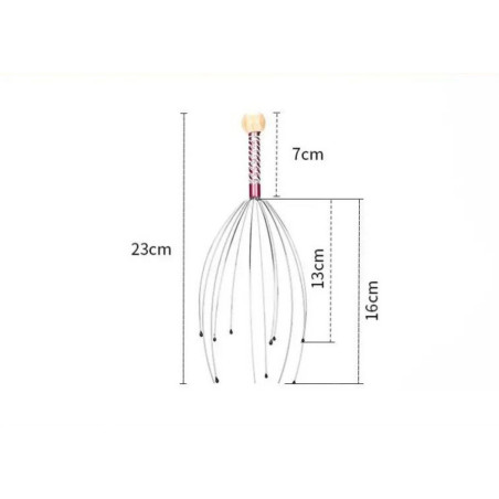 AYURVEDISK HÅRBOTTENMASSAGEAPPARAT FÖR AVSLAPPNANDE HÅRBOTTENMASSAGE