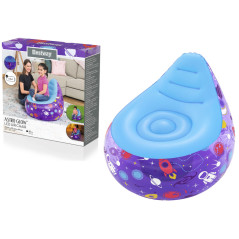 Uppblåsbar stol Kosmos LED 72 x 72 x 64 Bestway 75122 Lila