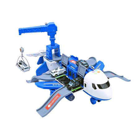 Interaktivt flygplan att montera Polisstation 2-i-1 Gör-det-själv