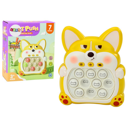 Arkadspelkonsol Pop-It Räv 7 SpelLägen Gul Sensorisk