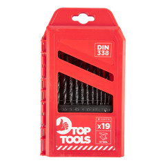 Borrsatser för metall HSS, 1,0-10,0 mm, 19 delar.