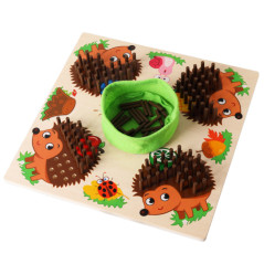 Spelet Hedgehog Board Logic Counting Wooden