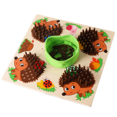 Spelet Hedgehog Board Logic Counting Wooden