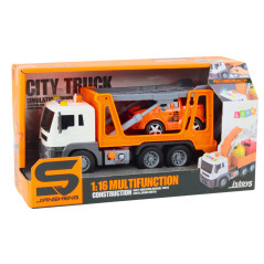 Lastbil Bärgningsbil Multifunktion Ljus och Ljud 116 Orange Bil