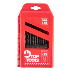 Borrsatser för metall HSS, 1,0-10,0 mm, 19 delar.