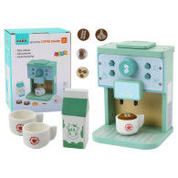 Trä Espresso Kaffe Set Vitvaror Koppar Mjölk