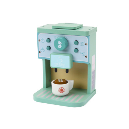Trä Espresso Kaffe Set Vitvaror Koppar Mjölk