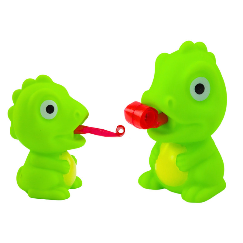 Dinosaurie Gummifigur med Utstickande Tunga Grön 8CM