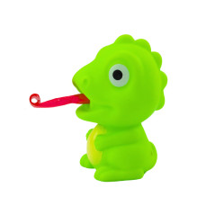 Dinosaurie Gummifigur med Utstickande Tunga Grön 8CM | HandlaSmidigt.se