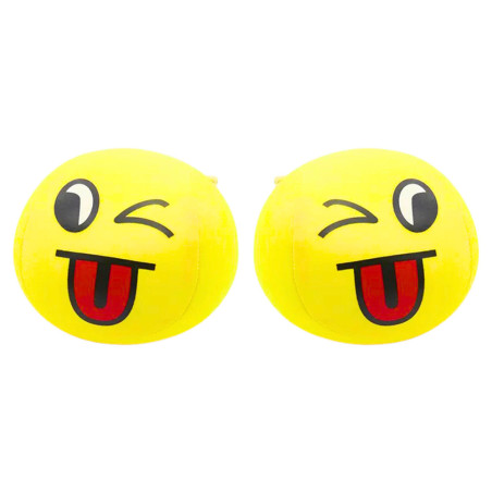 Mjuk Boll Boll Mun Emoji Gul 9cm | HandlaSmidigt.se