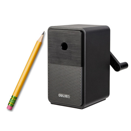 Skärare med vev och behållare för bladjustering, svart