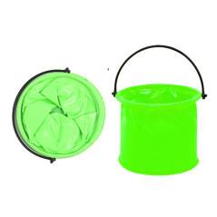 Hopfällbar multifunktionell PVC-hink för vatten i grönt | HandlaSmidigt.se