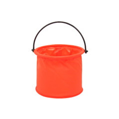 Hopfällbar multifunktionell PVC-hink för vatten i orange