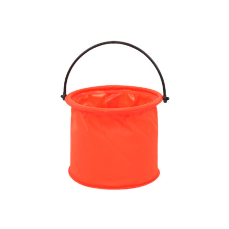 Hopfällbar multifunktionell PVC-hink för vatten i orange