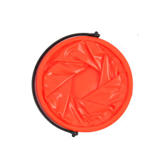 Hopfällbar multifunktionell PVC-hink för vatten i orange | HandlaSmidigt.se